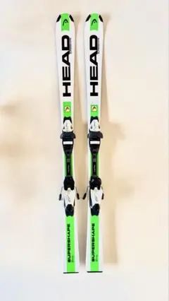 美品✨HEAD SUPERSHAPE スキービンディング HEAD SUPERSHAPE 子供用板 ブランドスキー板 ビンディング付 - メルカリ