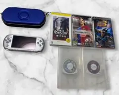 PSP-3000 シルバー 本体 ジャンク品　【おまけソフト5本】