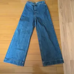 AZUL by MOUSSY ワイドパンツ M デニムブルー