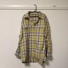 GU オーバーサイズチェックシャツ