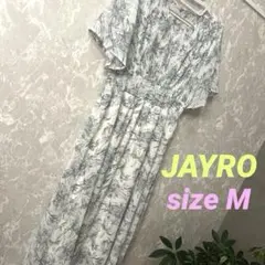 JAYRO◆花柄シフォンワンピースM／白地フラワー柄 ジャイロ 半袖