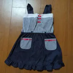 エプロン風ワンピース　130センチ