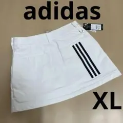 新品アディダスadidasボンディングストレッチスカート★白　大きいサイズXL