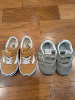 最終値下げNew Balance スニーカー13cm グレー 2足セット