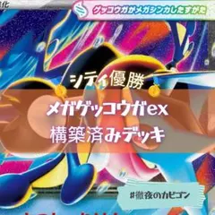 【4/25シティリーグ優勝】ミラー入り　メガゲッコウガex構築済みデッキ