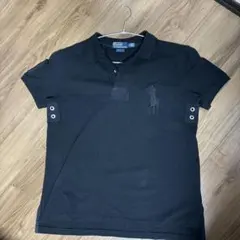 Polo RalphLauren ビッグポニー 黒ポロシャツ L ラルフローレン - メルカリ