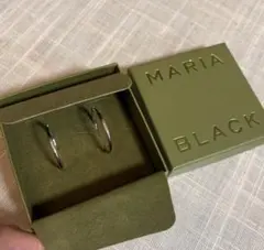早い者勝ちMARIA BLACK シルバーフープピアスのサムネイル