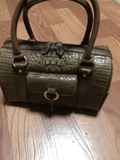 美品 RODANIA ロダニア クロコダイル ハンド ミニボストン バッグのサムネイル