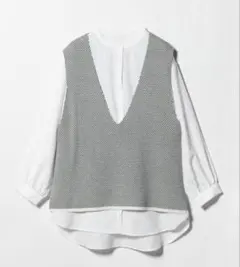 Vネックベスト＋シャツ ‐セットアイテム‐＜A DAY IN THE LIFE＞