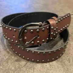 スタッズベルト SK8 スケーター ベルト 茶色 平成 y2k