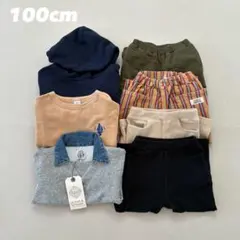 【キッズ服7点まとめ売り】長袖 トップス スウェット 長ズボン 100 保育園