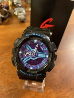 【人気】G-SHOCK ブラック/パープル 腕時計