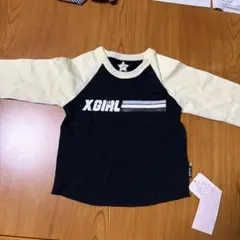 XGIRL ビンテージスタイル Tシャツ 2T ネイビー/イエローのサムネイル