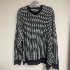 INHERIT バードアイ柄ニット　サイズL