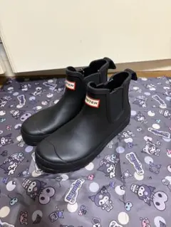 HUNTER レインブーツ チェルシーブーツ ブラックのサムネイル