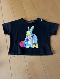 Paul Smith BABY Tシャツ 80cm 黒　うさぎ
