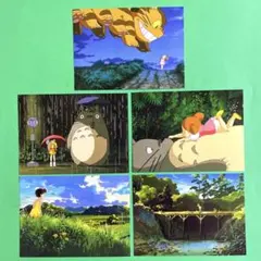 スタジオジブリ　となりのトトロ　大判ポストカード　 ５枚セット　Ｅ