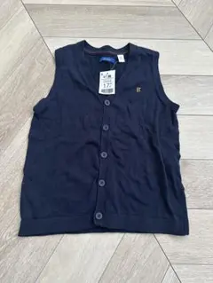 新品未使用オカイディ　okaidi ベスト　ネイビー　130cm