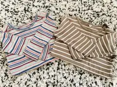 長袖 ボーダーロンT カットソー ロンT トップス ボーダー gap 無印良品