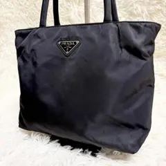 美品　PRADA プラダ　ハンドバッグ　テスートナイロン　三角ロゴ　白タグ