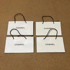 CHANEL ショップ袋 4枚セット ホワイト