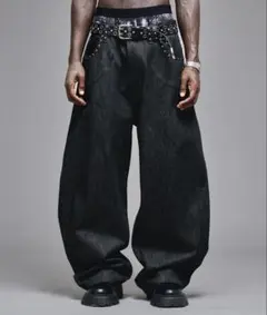 DND4DES Riveted Pleated Denim ブラックデニム - メルカリ