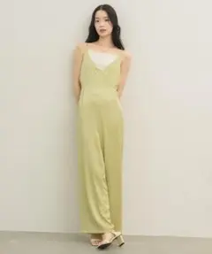 新品Auntie Rosa NEUNA カシュクールサテンサロペットのサムネイル