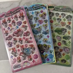 正規品 うるちゅるポップシール パワパフ パワーパフガールズ 3枚セット