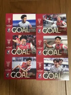 ファジアーノ岡山トレーディングカード　ゴールゲッターカード6種セット