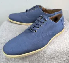 未使用級 FRED PERRY スニーカー ブルー キャンバス 27cm