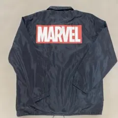 MARVEL ナイロンジャケット 裏起毛 ブラックMのサムネイル