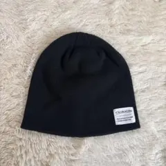CALVIN KLEIN ブラックニット帽 ビーニー