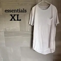 essentials 【XL】 ホワイト ポケット付き Tシャツ 半袖 ロンT