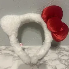 ハローキティ カチューシャ 白と赤