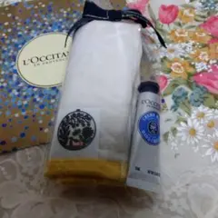 L'Occitane ハンドクリームとオリジナルタオルセット