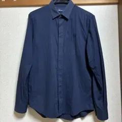 FRED PERRY シャツ　綿100 レディース　ネイビーのサムネイル
