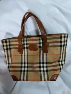 Burbrrys　ノバチェック　トートバッグ 　ヴィンテージ　バーバリー