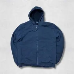裏ボア フルジップパーカー L ダークグレー 厚手 アウター シンプル