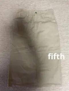fifth ベージュ タイトスカート ロング丈のサムネイル