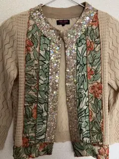 YUKI TORII ビーズ装飾 カーディガン