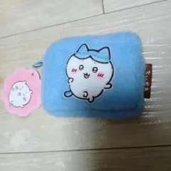 ちいかわ　ふわふわ　ミニポーチ　ハチワレ