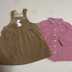 ファミリア ジャンバースカート　ブラウス　110