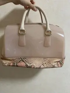 FURLA 超美品　キャンディバック　パイソンのサムネイル