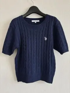 期間限定値下げ中U.S. POLO ASSN. ネイビー 半袖セーター L 春夏