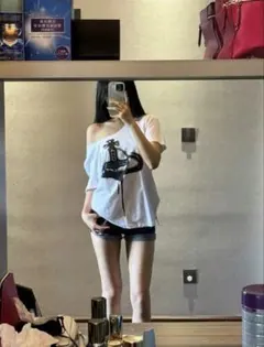 SHEIN オーブロゴ半袖Tシャツ XLのサムネイル