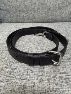 新品未使用COACHコーチ ショルダーストラップ レザー ブラック シルバー金具のサムネイル