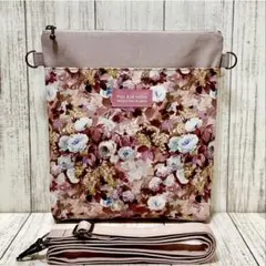 g703 リバティ ハムステッドサマー サコッシュ☆くすみピンク