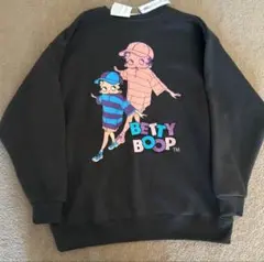 新品　ベティ　トレーナー　スウェット　バックプリント　M ネオンカラー　刺繍