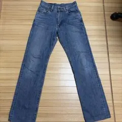 ストレートデニムパンツ ブルー