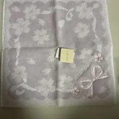 JILL STUART 薄紫 花柄 リボンハンカチのサムネイル
